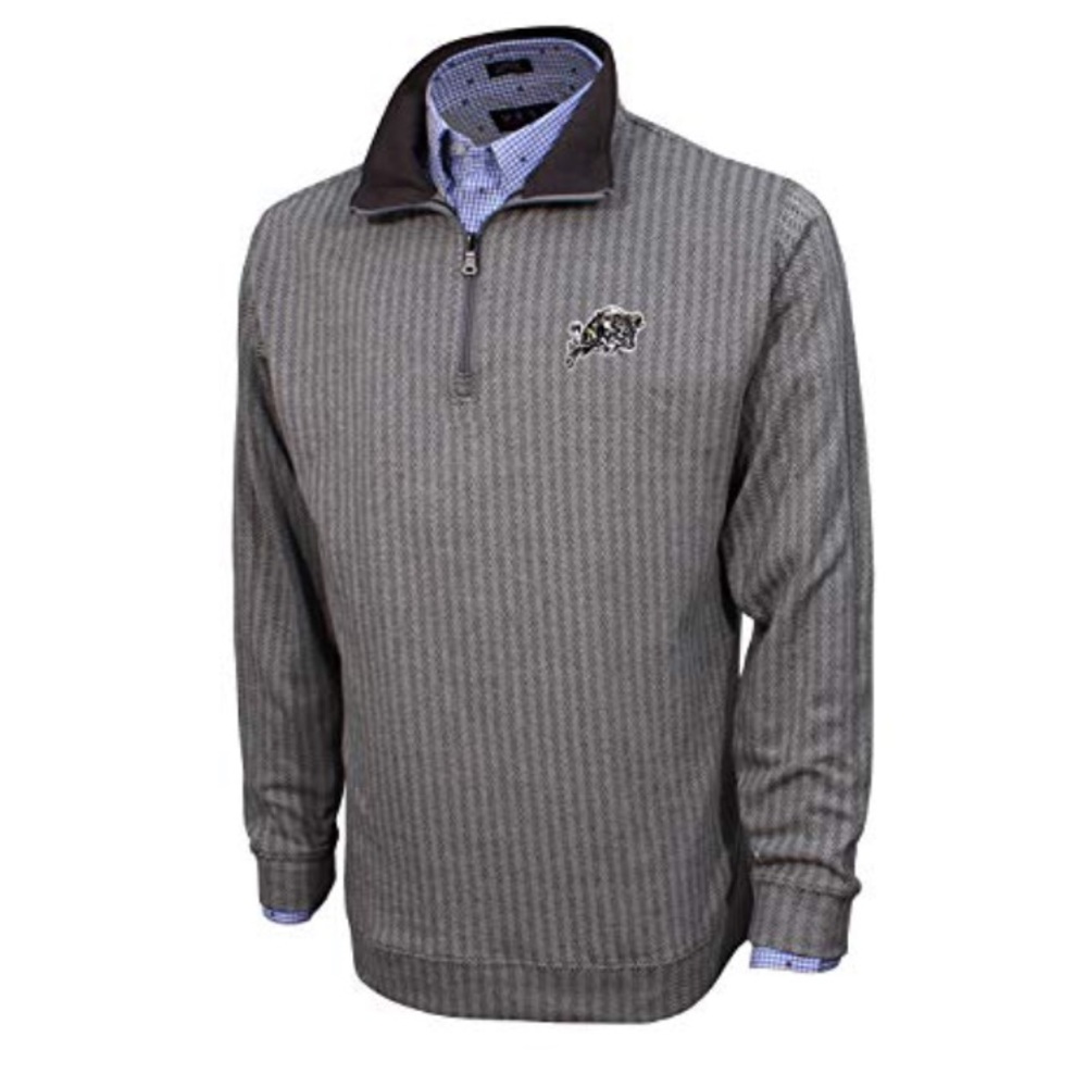 Navy Midshipmen 1/4 Zip Herringbone Pullover NWT L